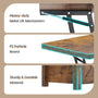 Sikaic Coffee Table 4 in 1 Multi-Function Lift Top Coffee Tables Converts to Dining Table Brown