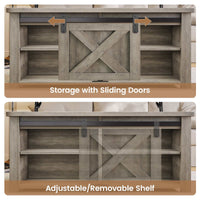 Sikaic Coffee Table 31.5 Inches Lift Top Coffee Table with Large Hidden Storage Compartment and Adjustable Shelves Grey Grey / Engineered Wood / Modern