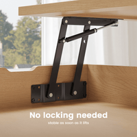 Sikaic Coffee Table Sikaic 2-in-1 Lift-Top Rattan Coffee Table with Wheels, Hidden Compartment and Large Storage Shelf Natural Color Natural / Engineered Wood / Boho