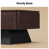 Sikaic Coffee Table 47.2" Modern Lift Top Coffee Table with Storage Compartment Walnut Walnut / Engineered Wood / Modern