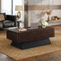 Sikaic Coffee Table 47.2" Modern Lift Top Coffee Table with Storage Compartment Walnut Walnut / Engineered Wood / Modern