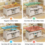 Sikaic Coffee Table 4 in 1 Multi-Function Lift Top Coffee Table White White / Engineered Wood / Farmhouse