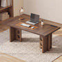 Sikaic Computer Desk 63 inch Dining Table for 4 People with Built-In Charging Hub Brown Brown / Engineered Wood / Modern