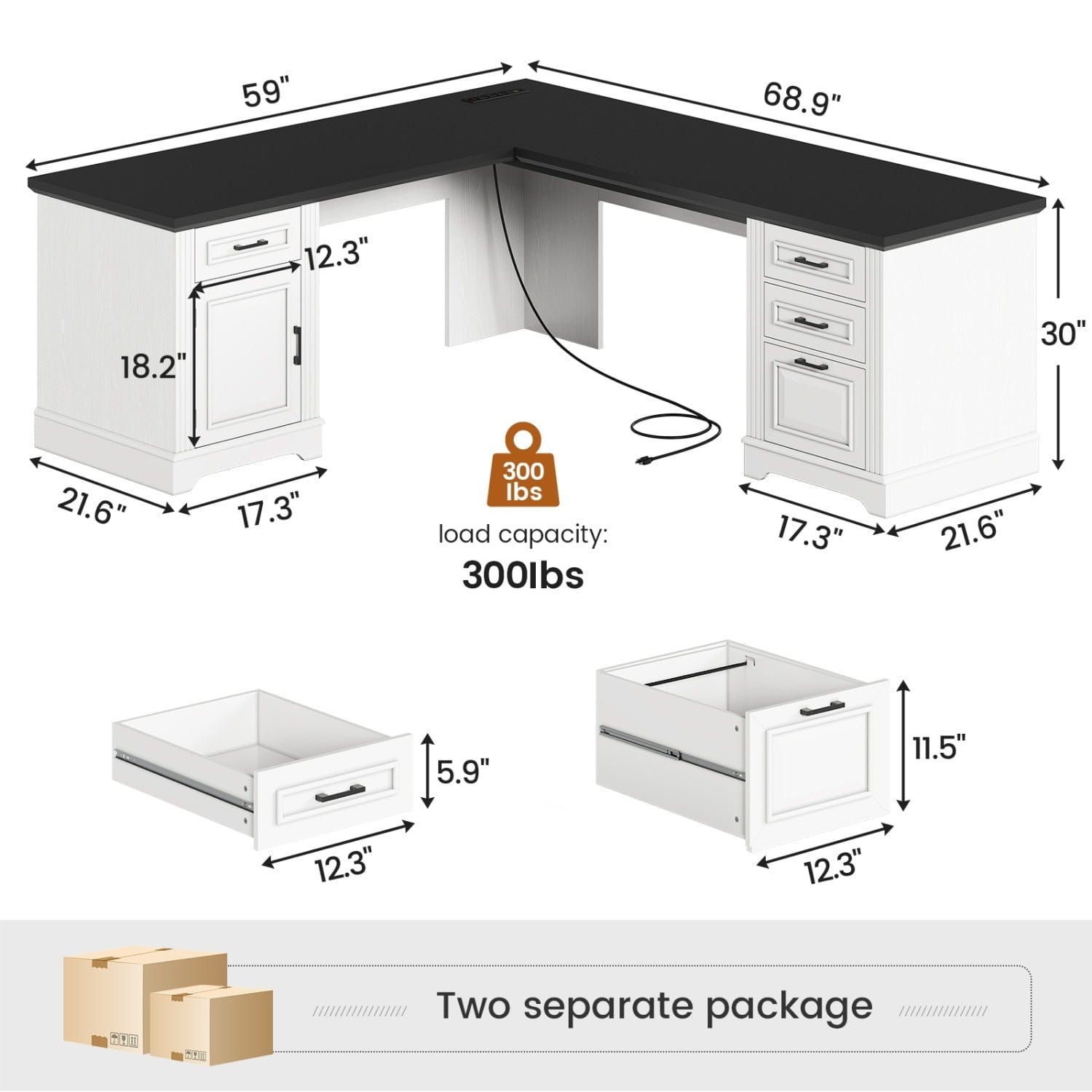 Computer Table Dimensions Inches L Shaped Computer Desk Dimensions