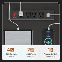 Sikaic Computer Desk 69 Inches L Shaped Computer Desk White White / Engineered Wood / Modern