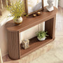 Sikaic Console Table Sikaic Fluted Console Table Brown Brown / Engineered Wood / Modern