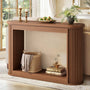 Sikaic Console Table Sikaic Fluted Console Table Brown Brown / Engineered Wood / Modern