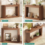 Sikaic Console Table Sikaic Fluted Console Table Brown Brown / Engineered Wood / Modern