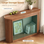 Sikaic Console Table Sikaic Fluted Console Table Brown Brown / Engineered Wood / Modern