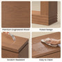 Sikaic Console Table Sikaic LED Console Table with 3-Color Light & Double-Tier Design  Walnut Brown / Engineered Wood / Modern