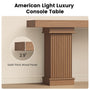 Sikaic Console Table Modern Farmhouse Console Table 63 Inch with Storage Cabinet Natural Natural / Mid-Century / Engineered Wood