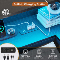 Sikaic Daybeds Twin Size LED Daybed with Storage Drawers and Bookcase Headboard Black Black / Twin / Modern