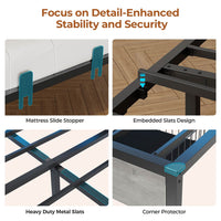 Sikaic Daybeds Twin Size LED Daybed with Storage Drawers and Bookcase Headboard Oak Gray Gray / Twin / Modern