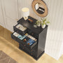 Sikaic Dresser 51.4 inch Farmhouse 7-Drawer Dresser White Black / Engineered Wood / Farmhouse