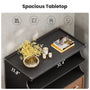 Sikaic Dresser 49.5" Tall 5-Drawer Dresser with Anti-Tip Safety Black Black / Engineered Wood / Industrial