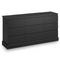 Sikaic Dresser 61.4 Inches Dresser with Power Outlets Black Black / Engineered Wood / Modern