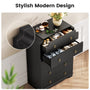 Sikaic Dresser  49.5" 5 Drawer Dresser with Large Drawers & Metal Glides Black Black / Engineered Wood / Vintage
