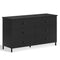 Sikaic Dresser 6 Drawers Dresser with Heavy Sturdy Steel Frame Black Black / Modern