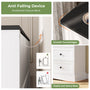 Sikaic Dresser 55.2 inch Wide 10-Drawer Dresser with Charging Station Black-White Black-White / Engineered Wood / Farmhouse