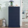 Sikaic Dresser 51.8 inch Tall 7-Drawer Dresser Blue Blue / Engineered Wood / Modern