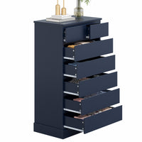 Sikaic Dresser 51.8 inch Tall 7-Drawer Dresser Blue Blue / Engineered Wood / Modern
