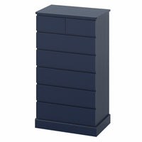 Sikaic Dresser 51.8 inch Tall 7-Drawer Dresser Blue Blue / Engineered Wood / Modern
