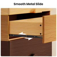 Sikaic Dresser 47.6 inch Tall 5-Drawer Dresser Brown Gradient Brown / Engineered Wood / Modern