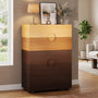 Sikaic Dresser 47.6 inch Tall 5-Drawer Dresser Brown Gradient Brown / Engineered Wood / Modern