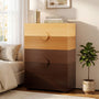 Sikaic Dresser 47.6 inch Tall 5-Drawer Dresser Brown Gradient Brown / Engineered Wood / Modern