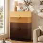 Sikaic Dresser 47.6 inch Tall 5-Drawer Dresser Brown Gradient Brown / Engineered Wood / Modern