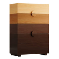 Sikaic Dresser 47.6 inch Tall 5-Drawer Dresser Brown Gradient Brown / Engineered Wood / Modern