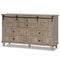 Sikaic Dresser Dresser with Sliding Barn Door Oak Grey Grey / Engineered Wood / Modern