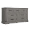 Sikaic Dresser Large Multifunctional Dresser with 7 Drawers Grey Grey / Engineered Wood / Modern