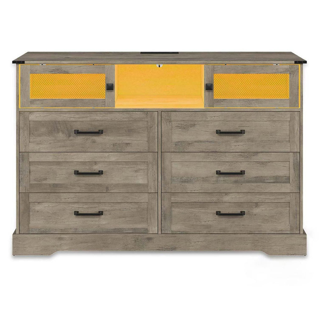 grey and yellow dresser LED 3 drawer dresser ikea