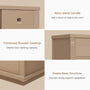 Sikaic Dresser 63 inch Wide 8-Drawer Dresser TV Stand White Oak Oak / Engineered Wood / Modern