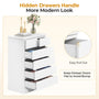 Sikaic Dresser 43.9 inch Tall 6-Drawer Dresser White White / Engineered / Modern