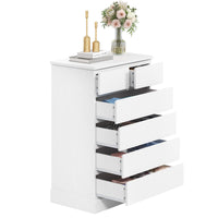 Sikaic Dresser 43.9 inch Tall 6-Drawer Dresser White White / Engineered / Modern