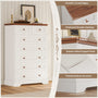 Sikaic Dresser 51.4 inch Farmhouse 7-Drawer Dresser White White / Engineered Wood / Farmhouse