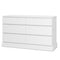 Sikaic Dresser 51.5 Inches Wide 6 Drawers Dresser White White / Engineered Wood / Modern
