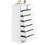 Sikaic Dresser 59.6 inch Tall 8-Drawer Dresser White White / Engineered Wood / Modern