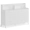 Sikaic Dresser 6 Drawers Dresser with Open Storage Space White White / Engineered Wood / Modern