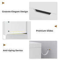 Sikaic Dresser 8 Drawers Dresser with Large Capacity for Living Room White Sikaic 8 Drawers Dresser White White / Engineered Wood / Modern