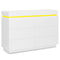 Sikaic Dresser Dresser with LED Lights White White / Engineered Wood / Modern