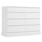 Sikaic Dresser No Handle Design Dresser with 8 Drawers White White / Engineered Wood / Modern