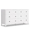Sikaic Dresser 6 Drawers Double Dresser with Large Capacity White White / Modern