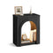 Sikaic End Table Sikaic Arched End Table with LED Lighting Matte Black Black / Engineered Wood / Modern