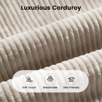Sikaic Folding Sofa Convertible Folding Sofa Bed Lounge Chair with Pillows Cream White Cream White / Corduroy + Sponge / Modern