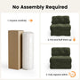 Sikaic Folding Sofa Convertible Folding Sofa Bed Lounge Chair with Pillows Dark Green Dark Green / Corduroy + Sponge / Modern