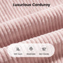 Sikaic Folding Sofa Convertible Folding Sofa Bed Lounge Chair with Pillows Pink Pink / Corduroy + Sponge / Modern