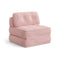 Sikaic Folding Sofa Convertible Folding Sofa Bed Lounge Chair with Pillows Pink Pink / Corduroy + Sponge / Modern
